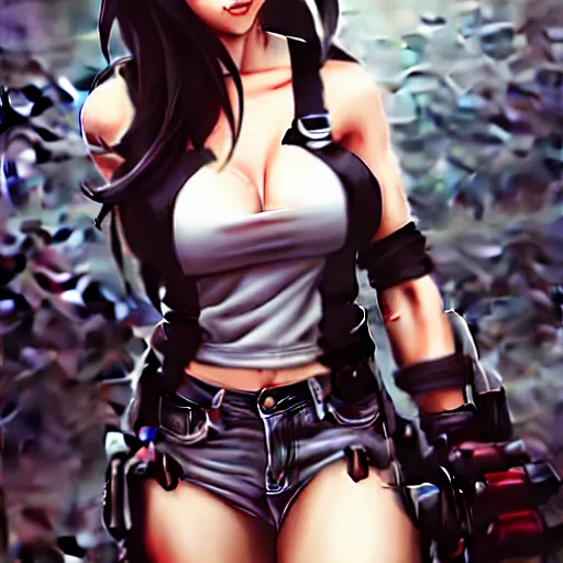 Image similar to tifa lockhart by Stanley Artgerm Lau, WLOP, Rossdraws, James Jean, Andrei Riabovitchev, Marc Simonetti