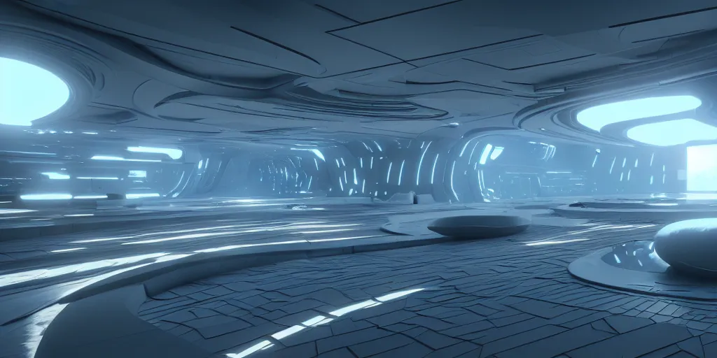 Image similar to impractical futuristic architecture unreal engine 5