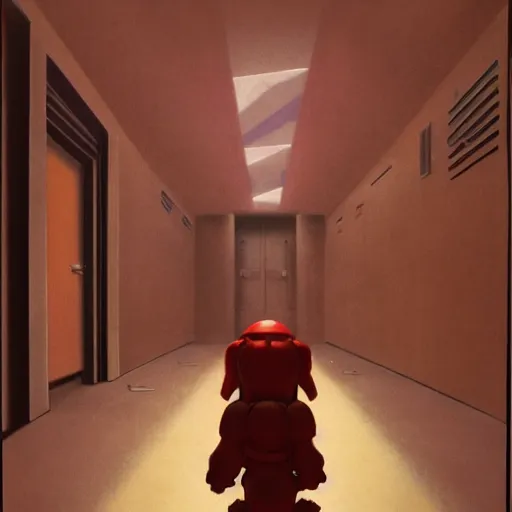 Prompt: the scp foundation mtf fighting off evil clifford the big red dog in a dark laboratory hallway, intricate, dramatic lighting, elegant, hyper realistic, smooth, highly detailed, ralph mcquarrie