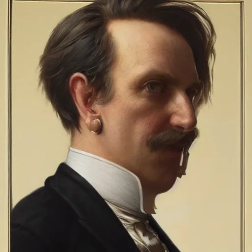 Prompt: portrait of a victorian politician wearing a waistcoat, victorian, cinematic lighting, detailed face, highly detailed, painting by greg rutkowski