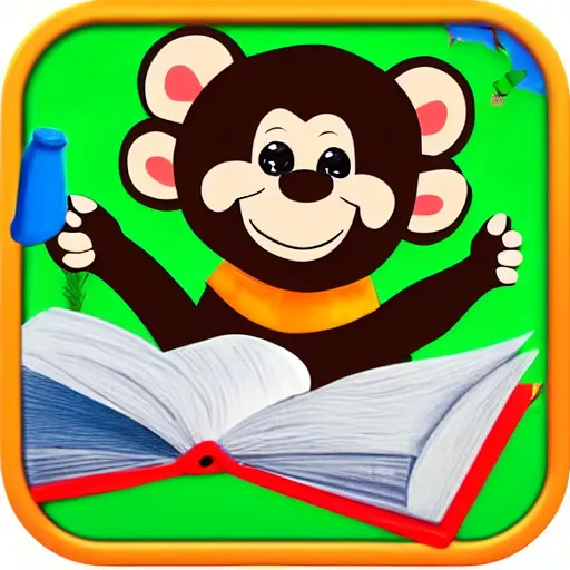 Prompt: monkeys learning to read book, 4 k, realistic, realistic, detailed