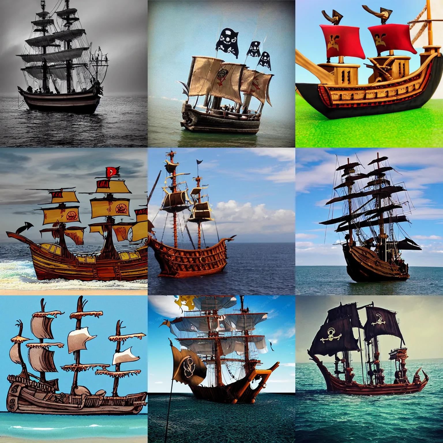 Prompt: Pirate ship