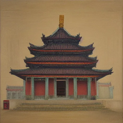 Image similar to “Quanzhou Kaiyuan Temple, oil on canvas, by Turner, 8k”