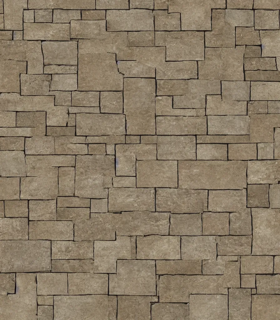 Image similar to texture map of beige stone with horizontal rectilinear engraving cutout