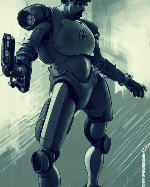 Image similar to action pose luigi in a mech suit matrix by ilya kuvshinov, jason statham body by krista sudmalis, fantasy character portrait, futuristic background by laurie greasley, ultra realistic, concept art, intricate details, elegent, digital painting, smooth, sharp focus, illustration, art by artgerm and greg rutkowski and alphonse mucha