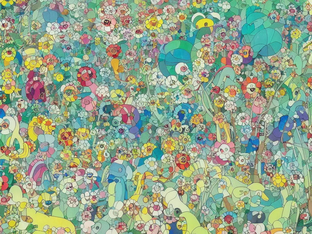 Image similar to colorful blueprint sideview of a fairytale forest, illustration, concept art, colorful, beautiful, studio ghibli, takashi murakami, alfons mucha, manga, cute and adorable