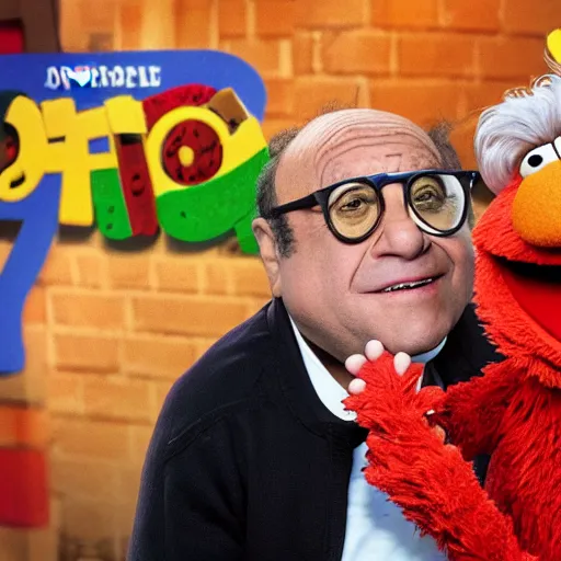 Image similar to Danny Devito as a muppet in sesame street, 8k resolution, full HD, cinematic lighting, award winning, anatomically correct