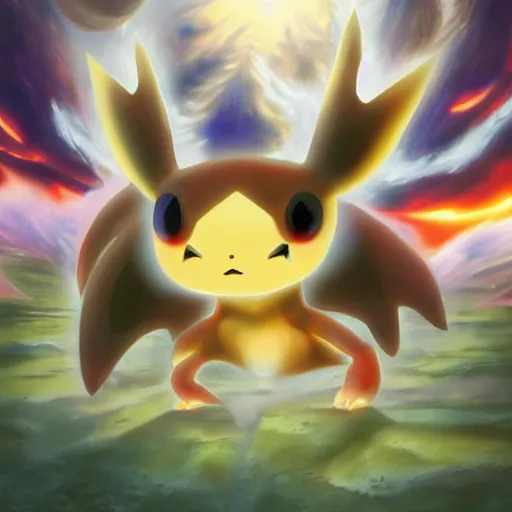 Prompt: a killer pokemon, artstation hall of fame gallery, editors choice, #1 digital painting of all time, most beautiful image ever created, emotionally evocative, greatest art ever made, lifetime achievement magnum opus masterpiece, the most amazing breathtaking image with the deepest message ever painted, a thing of beauty beyond imagination or words