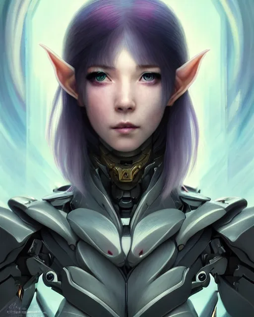 Prompt: art championship winner trending on artstation portrait of an elven mecha warrior princess, portrait cute-fine-face, pretty face, realistic shaded Perfect face, fine details. Anime. realistic shaded lighting by katsuhiro otomo ghost-in-the-shell, magali villeneuve, artgerm, rutkowski, WLOP Jeremy Lipkin and Giuseppe Dangelico Pino and Michael Garmash and Rob Rey head and shoulders, blue hair, matte print, pastel pink neon, cinematic highlights, lighting, digital art, cute freckles, digital painting, fan art, elegant, pixiv, by Ilya Kuvshinov, daily deviation, IAMAG, illustration collection aaaa updated watched premiere edition commission ✨✨✨ whilst watching fabulous artwork \ exactly your latest completed artwork discusses upon featured announces recommend achievement