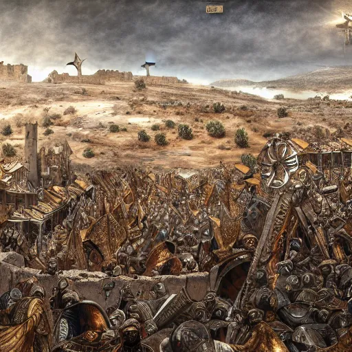 Prompt: aftermath of Byzantine Seljuk wars, dynamic lighting, cinematic, establishing shot, extremely high detail, shining, photo realistic, cinematic lighting, intricate line drawings, 8k resolution