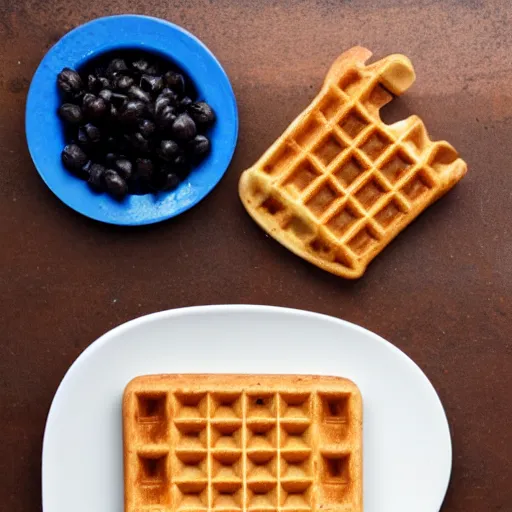 Image similar to deconstructed waffle,