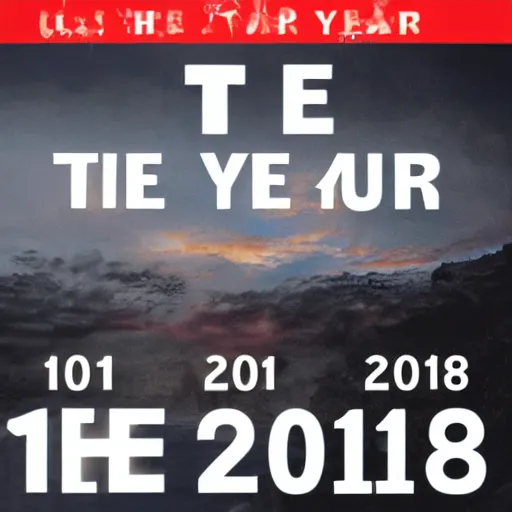 Prompt: the year 2 0 1 8