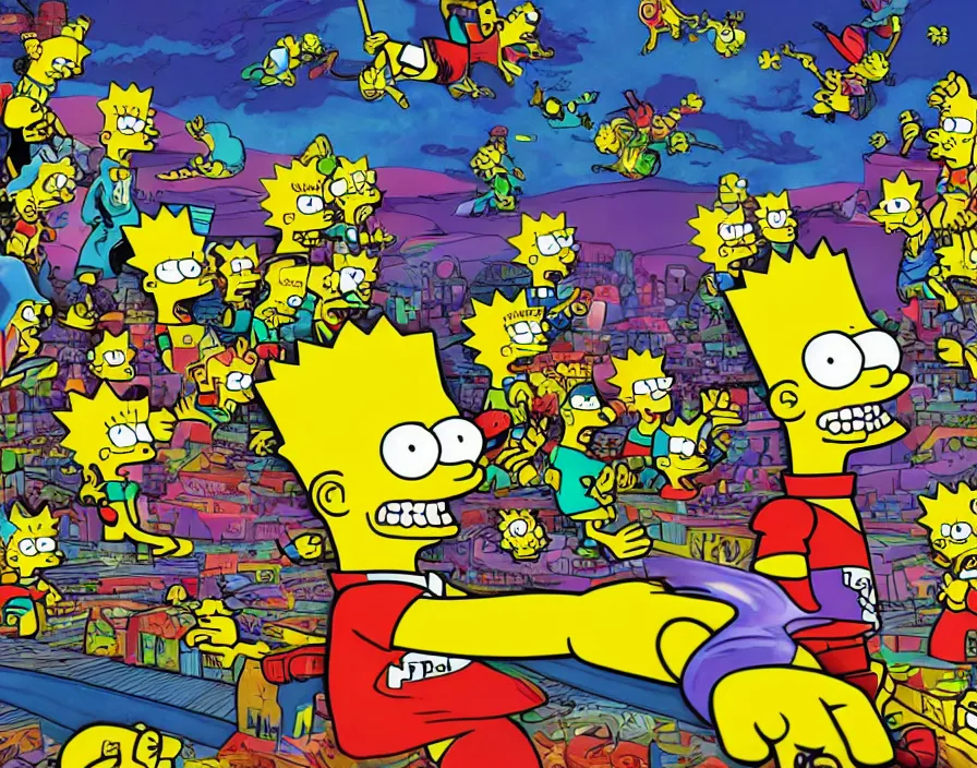 Trippy Bart Wallpapers  Wallpaper Cave