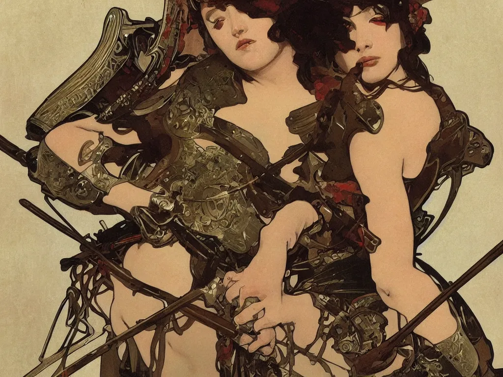 Image similar to close up of a wounded samurai in full armor, by fiona staples, alphonse mucha and gil elvgren