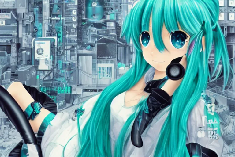 Image similar to hatsune miku gnu / linux desktop environment, romance novel cover, cookbook photo, in 1 9 9 5, y 2 k cybercore, industrial photography, still from a ridley scott movie