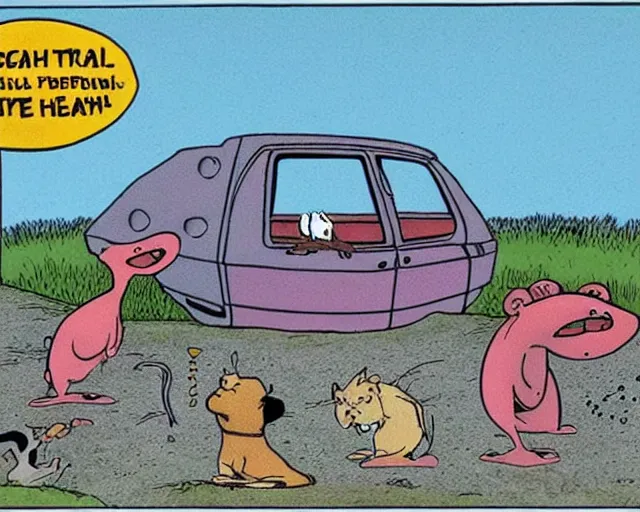 Image similar to the far side comic