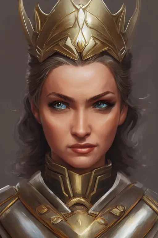 Image similar to amazon valkyrie athena, d & d, fantasy, portrait, highly detailed, headshot, digital painting, trending on artstation, concept art, sharp focus, illustration, art by artgerm and greg rutkowski and magali villeneuve