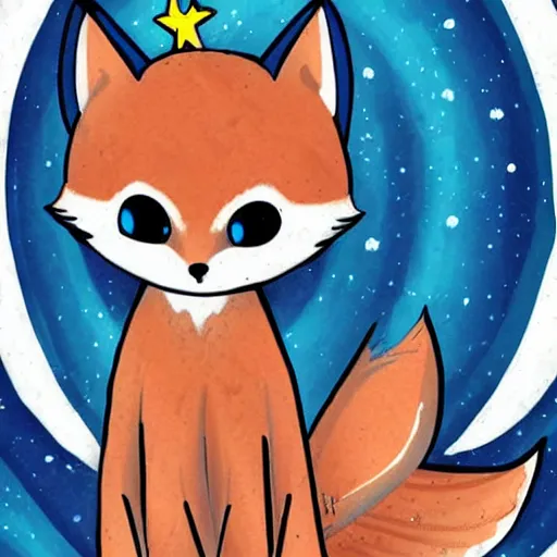 Image similar to Fairy Fox Illustration comic style