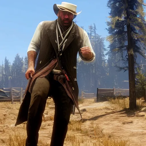 Image similar to Nikolay Valuev in Red Dead Redemption 2