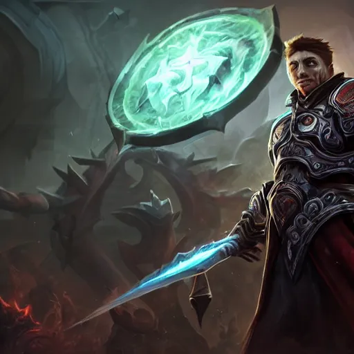 Image similar to portrait of bill gates as a spellcaster, league of legends amazing splashscreen artwork, gears of war, splash art, natural light, elegant, photorealistic facial features, intricate, fantasy, detailed face, atmospheric lighting, anamorphic lens flare, cinematic lighting, league of legends splash art, hd wallpaper, ultra high details by greg rutkowski