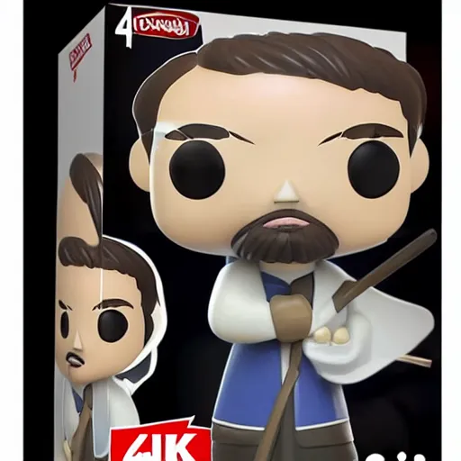 Image similar to agostinho carrara as funko pop toy, 4 k, very detailed