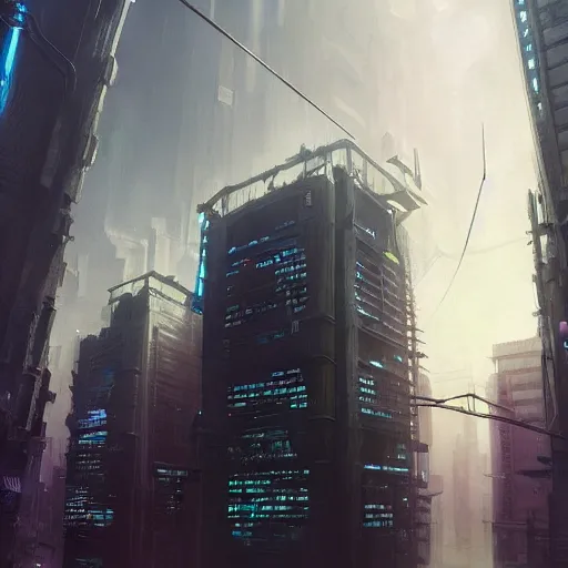 Image similar to a cyberpunk city, megastructures, complimentary contrast, dramatic lighting, gorgeous view, depth, painted by stanley lau, painted by greg rutkowski, painted by stanley artgerm, digital art, trending on artstation