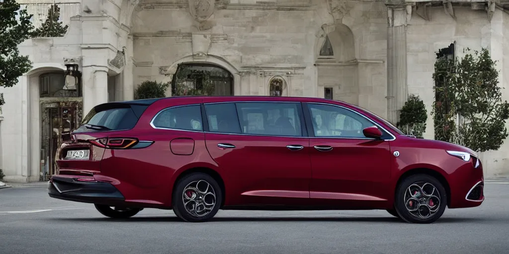 Image similar to 2022 Alfa Romeo Minivan