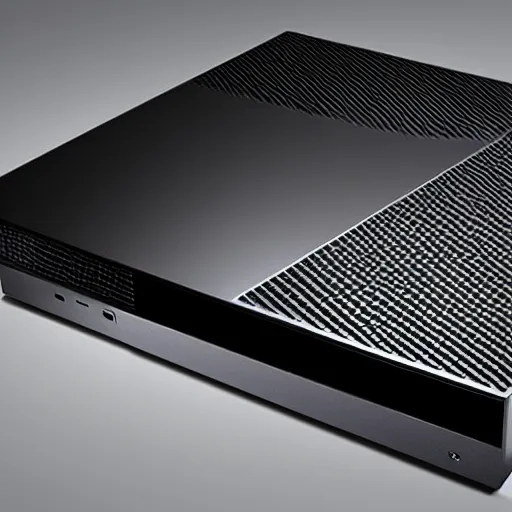 Image similar to product shot of an Xbox 720