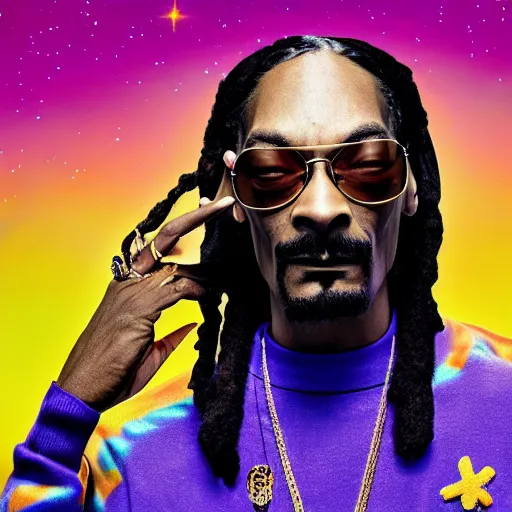 Prompt: Snoop Dogg in space, 8k