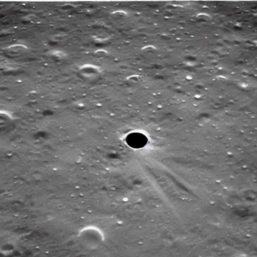 Prompt: the thoroughly unimpressed eyes of the universe observe humans landing on the moon