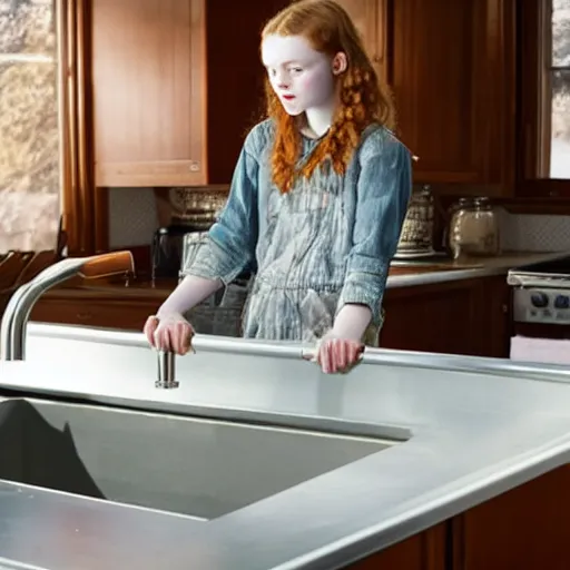 Prompt: sadie sink inside a kitchen sink