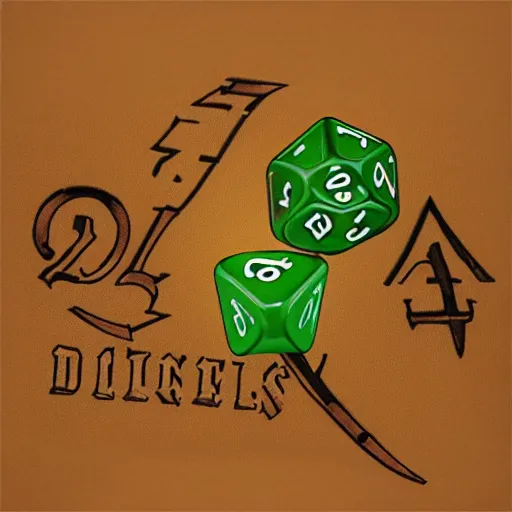 Image similar to dungeons and dragons dice roll on a tshirt