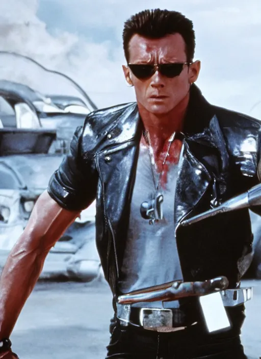 Image similar to T1000, Terminator movie still