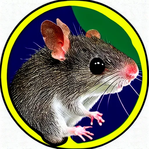 Image similar to a cute dead rat icon