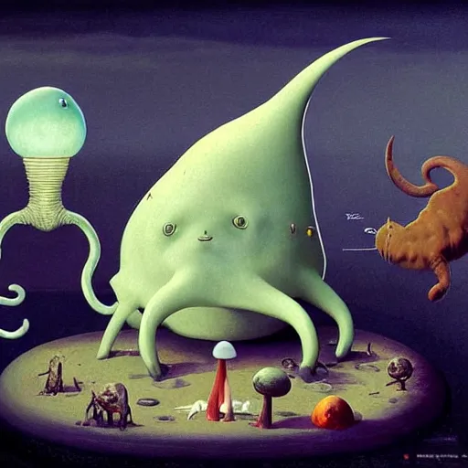 Image similar to anglerfish fused with cat, clay toadstool snail concept art anatomy, action pose, very coherent and colorful high contrast masterpiece by norman rockwell franz sedlacek hieronymus bosch dean ellis simon stalenhag rene magritte gediminas pranckevicius, dark shadows, sunny day, hard lighting, reference sheet white! background