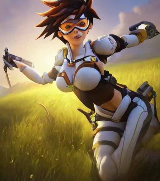 Tracer Overwatch, tracer-overwatch, overwatch, games, artwork, HD wallpaper