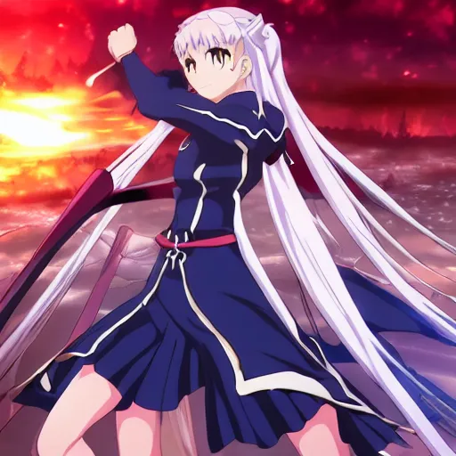 Prompt: fate / stay night, ufotable art style, 8 k