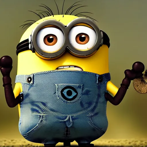 Image similar to The minions in The Vikings Digital art very detailed 4K quality Super Realistic