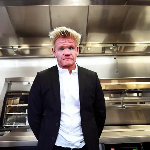 Prompt: gordon ramsay as a manager at mcdonald's