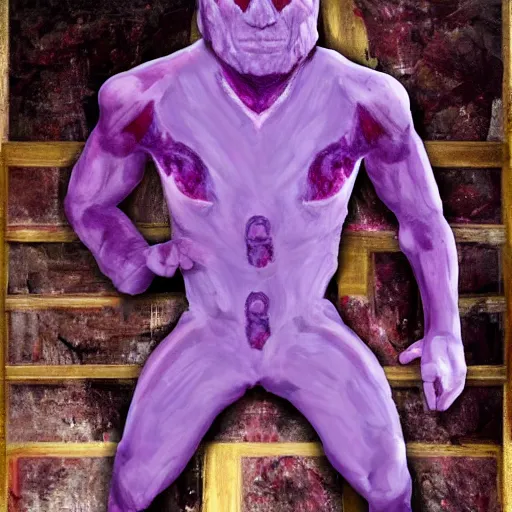 Image similar to the man behind the slaughter, purple guy