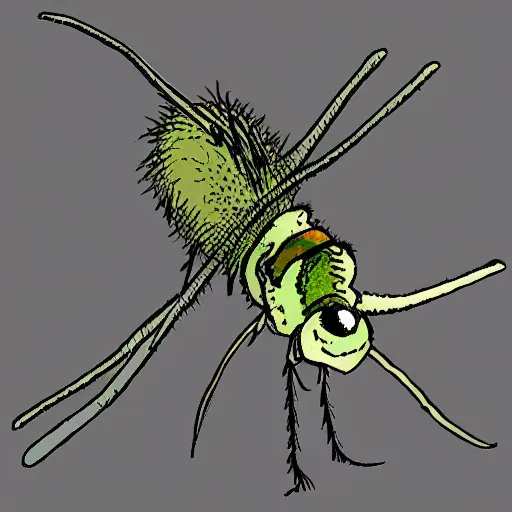 Image similar to digital art of a mosquito high quality trending on art station