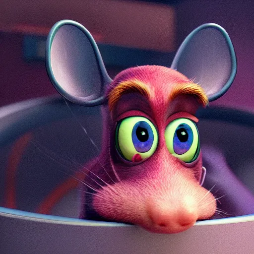 Image similar to Photorealistic remi from ratatouille got shot. Hyperdetailed photorealism, 108 megapixels, amazing depth, glowing rich colors, powerful imagery, psychedelic Overtones, 3D finalrender, 3d shading, cinematic lighting, artstation concept art