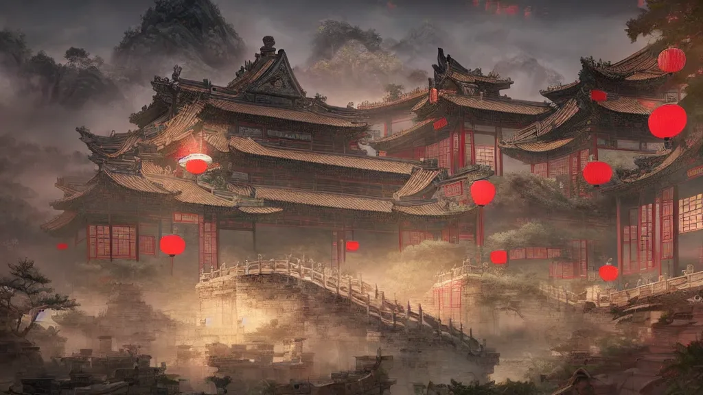 Image similar to beautiful painting of ancient china, unreal engine, ross tran, cinematic, intricate detail