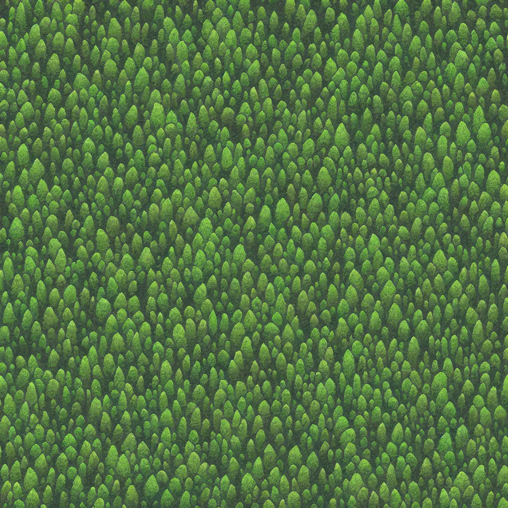 Prompt: a billion trees, very detailed