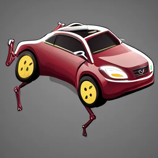 Image similar to a car with arms and legs