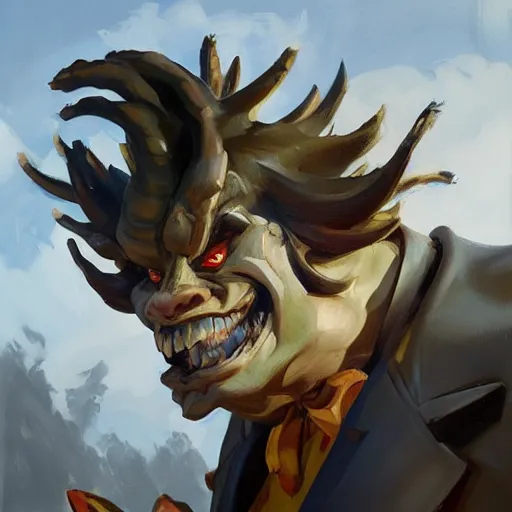 Image similar to greg manchess portrait painting of bandersnatch from alice in wonderland as overwatch character, medium shot, asymmetrical, profile picture, organic painting, sunny day, matte painting, bold shapes, hard edges, street art, trending on artstation, by huang guangjian, gil elvgren, ruan jia, randy vargas, greg rutkowski