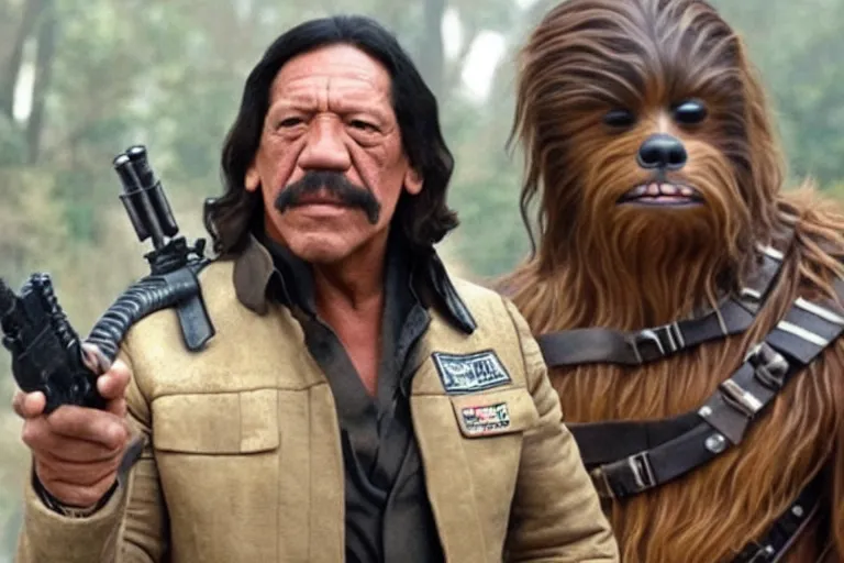 Prompt: danny trejo as han solo