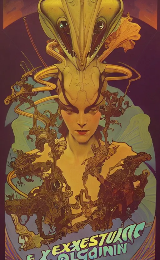 Image similar to exquisite imaginative alien creature poster art, movie art, by lucusfilm, weta studio, alphonso mucha, james jean, frank frazetta, 8 k, denoised