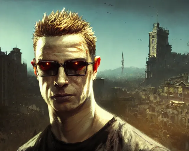 Prompt: highly detailed portrait of albert wesker, in dying light, stephen bliss, unreal engine, fantasy art by greg rutkowski, loish, rhads, ferdinand knab, makoto shinkai and lois van baarle, ilya kuvshinov, rossdraws, tom bagshaw, global illumination, radiant light, detailed and intricate environment