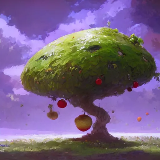 Image similar to tree that looks like fruits, made by stanley artgerm lau, wlop, rossdraws, james jean, andrei riabovitchev, marc simonetti, yoshitaka amano, artstation, cgsociety